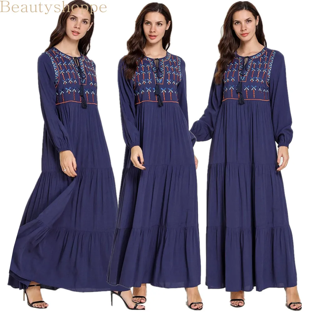 2019 мусульманское платье женское марокканский кафтан 4XL с вышивкой Дубай