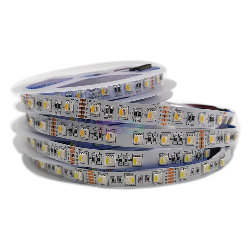 

Светодиодная лента 5050 SMD, 12 В, 24 В, 5 м, водонепроницаемая IP30/65/IP67