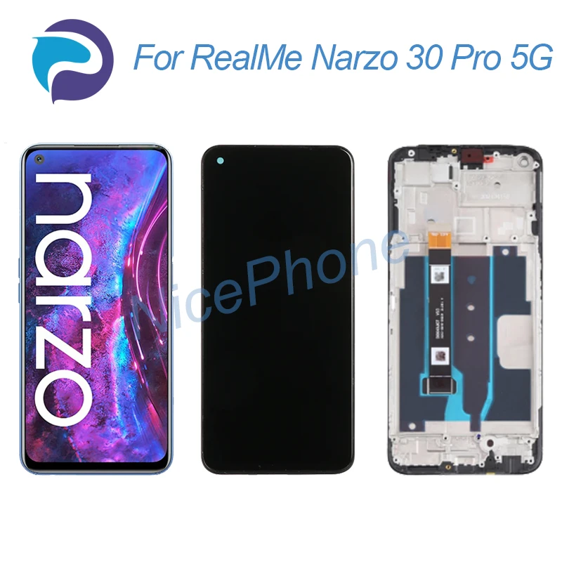 ЖК-экран RealMe Narzo 30 Pro 5G + сенсорный дигитайзер дисплей 2400*1080 RMX2117 RealMe Narzo 30 Pro 5G ЖК-экран дисплей