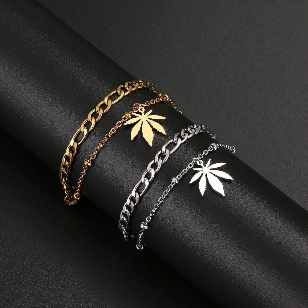 Браслет-цепочка из нержавеющей стали новинка Модный классический браслет-амулет