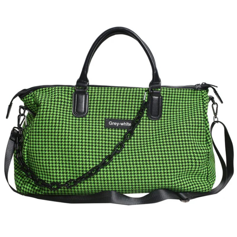 

New Oxford Textile Fabric Women's Weekend Tote Bags Large Capacity Chain Shoulder Crossbody Bag Female Designer Travel Handbag