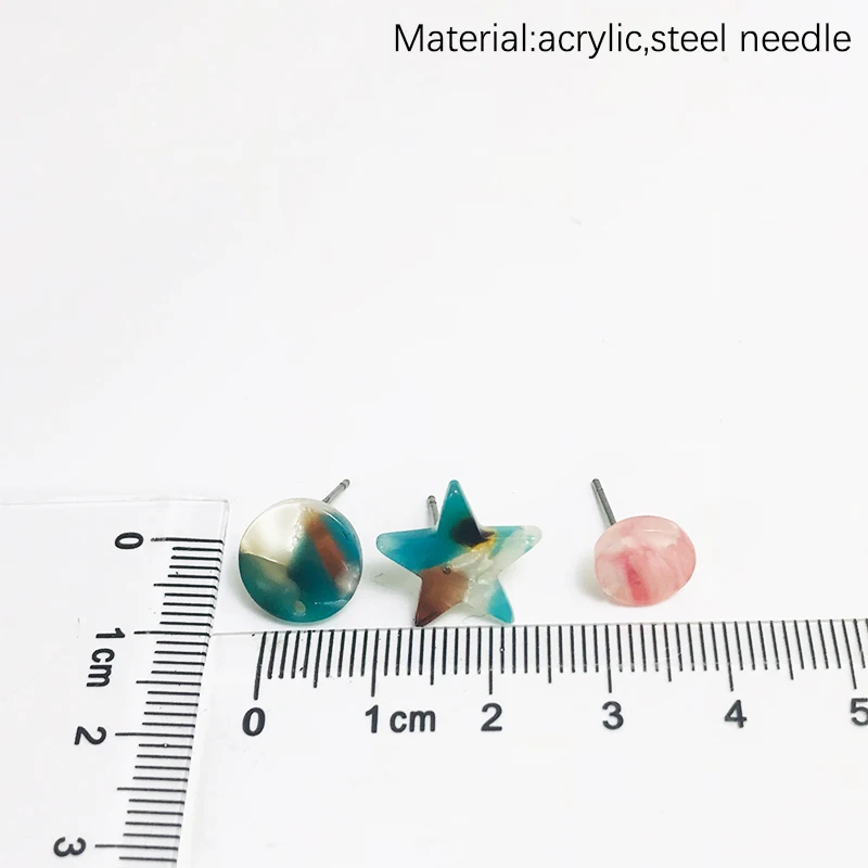 M & G Модные Акриловые серьги со звездами набор креативных круглых сережек с