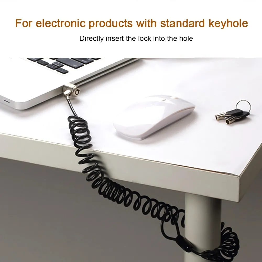 1 шт. индивидуальный ноутбук компьютер ключ безопасности кабель замок цепь H27953 6