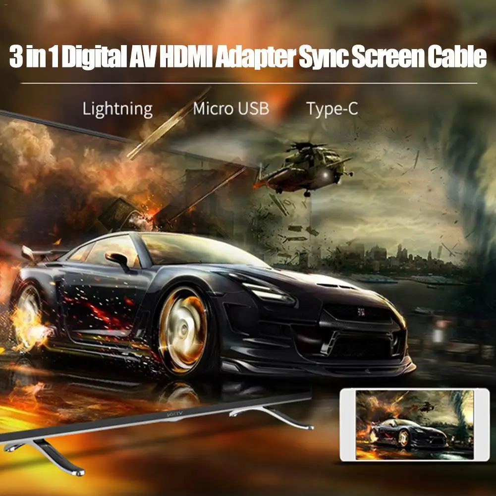 Lightning подключение к HDMI TV AV кабель адаптер для IPad IPhone Android Type C |