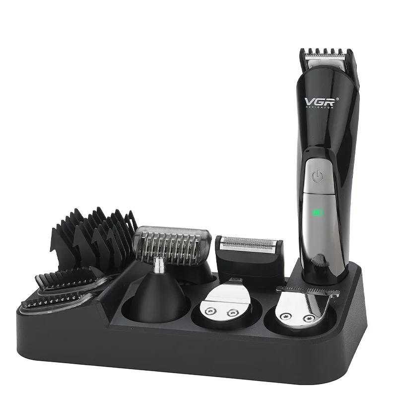 

Professional Hair Clipper 6 in 1 Rechargeable Hair Trimmer Electric Nose Beard Shaver Tool Powerful Trimmer Haircut Machine New