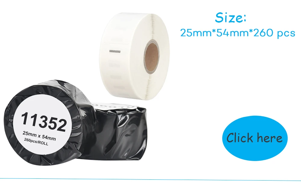 CIDY 1 совместимые рулоны Dymo LW 11352 этикетки 54 мм* 25 мм 500 этикетки для LabelWriter 400 450 450 турбо принтер Seiko SLP 440 450