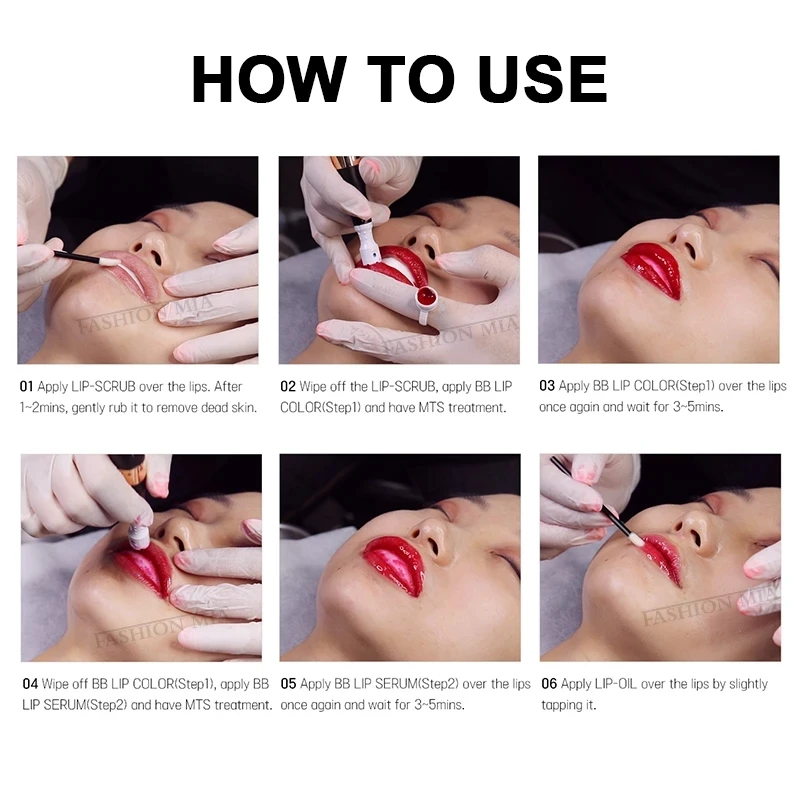 Korean 5Ml Bb Lips Glow BB Lip Serum Pigment Ampoule Starter Kit for Gloss MTS Mesotherapy Microneedle Treatment |