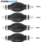 Алюминиевый резиновый ручной топливный насос FORAUTO 6 мм, 8 мм, 10 мм, 12 мм, ручной топливный насос с праймером, топливный насос для автомобиля, лодки, подвесной линии