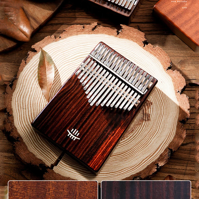 17 Key Instrument Full Solid Wood Thumb Piano 21 Key Kalimba Musical Professional Mbira Acacia For Beginners enlarge