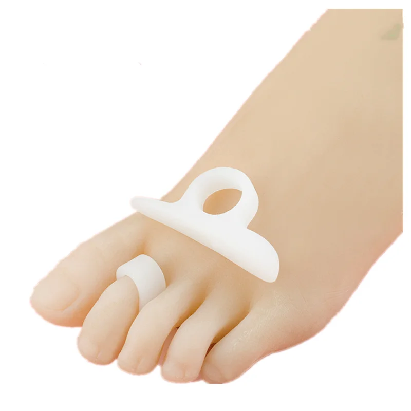 

Toe Pad Silicone Toe Separator Overlapping Foot Orthosis Anti-wear Pain-proof Hallux Valgus Orthosis Toe Separator Inserts