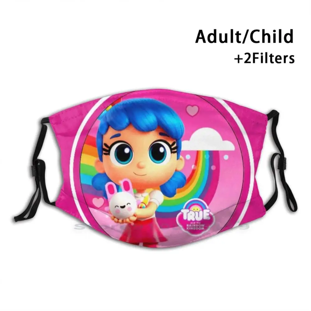 

True And The Rainbow Kingdom Wishes Adult Kids Washable Funny Face Mask With Filter True And The Rainbow Characters Wishes Cake