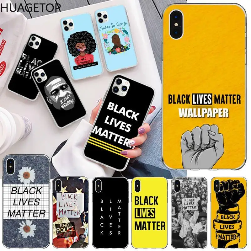 

Black Lives Matter BLM Slogan DIY phone Case cover Shell for iphone 12 pro max 11 pro XS MAX 8 7 6 6S Plus X 5S SE 2020 XR cover