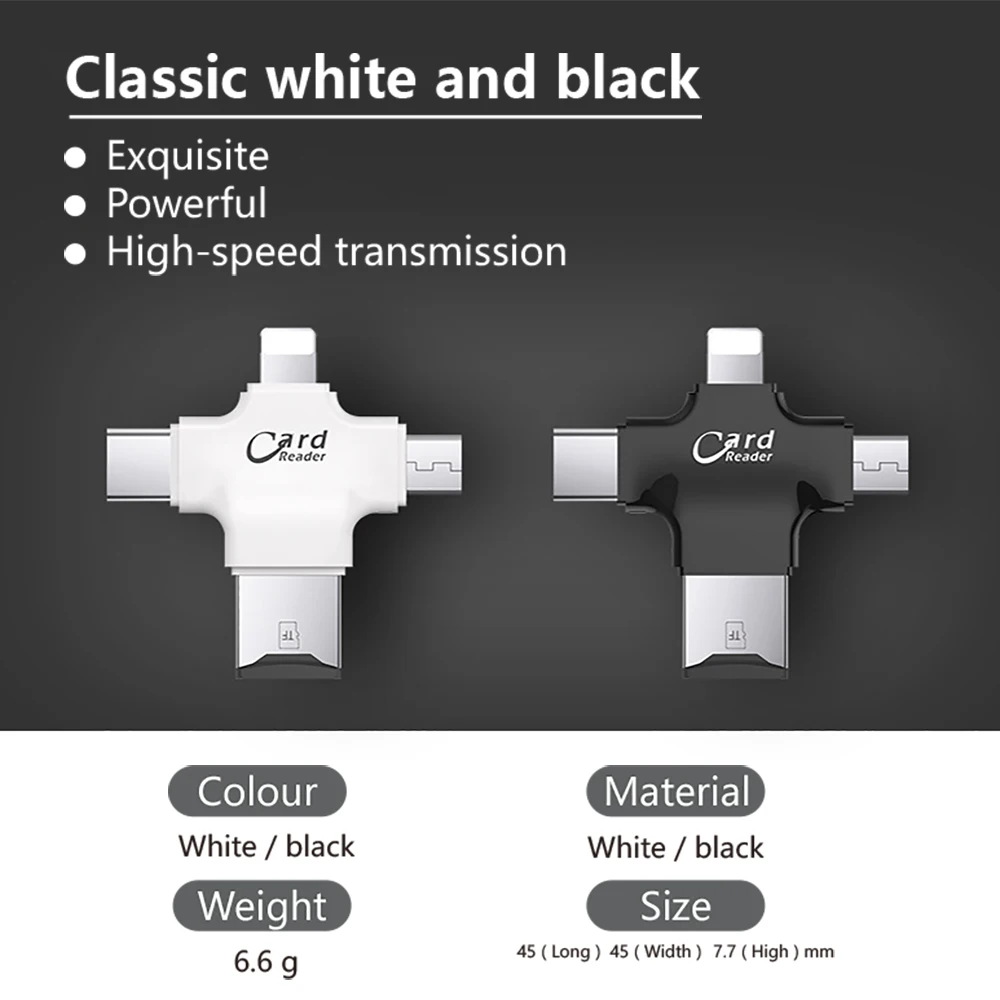 USB i-Flash Drive HD Micro SD/TF устройство для чтения карт памяти адаптер iPhone iPad iPod iphone 5 6 7 type c