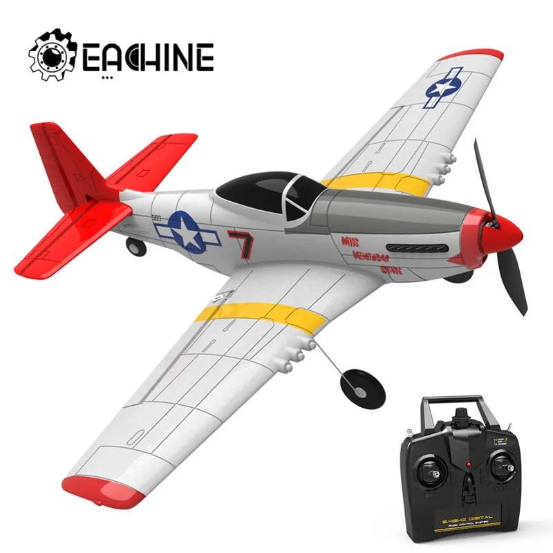 Eachine Mini P-51D EPP 400 мм Wingspan 2 4G 6-осевой RC Самолет Тренер с фиксированным крылом RTF