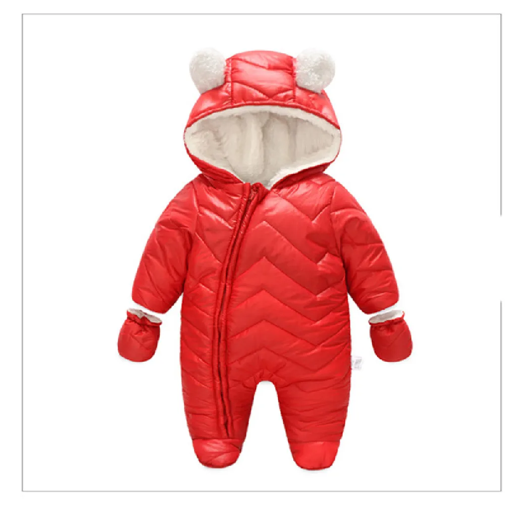 

Newborn Baby Romper Windproof Winter Baby Romper Fleece Warm Girl Jumpsuit Boy Snowsuit Toddler Infant Clothes Kid SnowWear 0-2Y