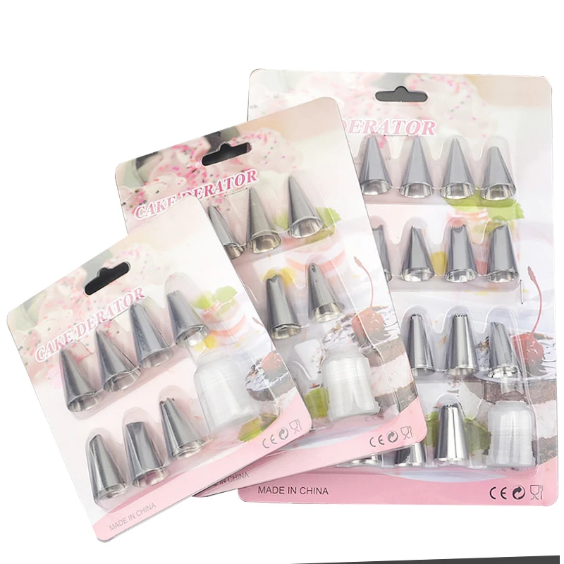 

24pcs stainless steel decorating mouth set cake puff squeeze flower cream mouth Cake baking decoration tools