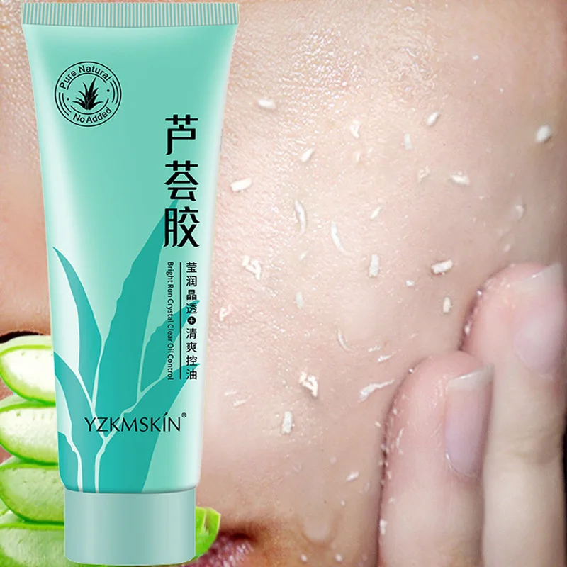 

Exfoliating Aloe Vera Gel Deep Cleansing Moisturizes Skin Care Cream Scrub Cleaner Oil-control Face Exfoliating Free Shipping