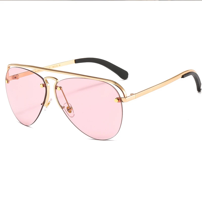 

2021 Luxury High quality Pilot Sunglasses Women Vintage Punk Sun Glasses Sunglass Men Oculos Feminino Lentes Gafas De Sol UV400