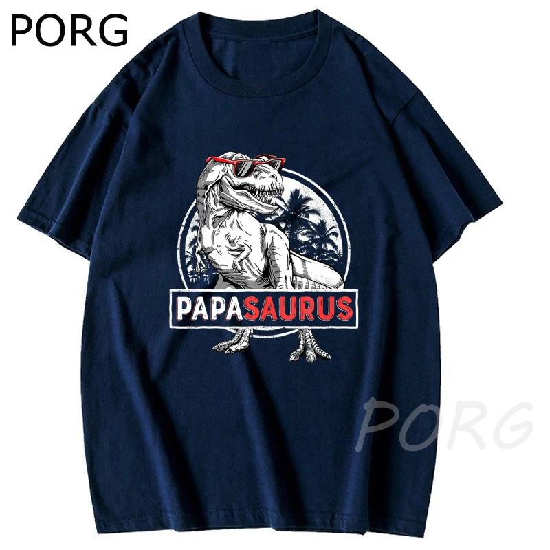 Футболки Papasaurus Мужская футболка с надписью Rex Papa Saurus футболки изображением
