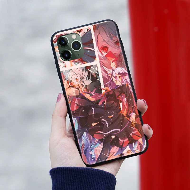 Shiro мягкий силиконовый чехол для телефона с аниме No Game Life iPhone 6 6s 7 8 Plus X XR XS 11 Pro Max |