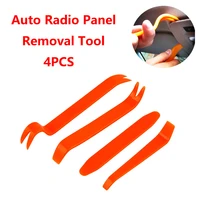 professional 4pcs orange abs automobile audio door clip panel trim dash auto radio removal pry tools set car panel removal tool