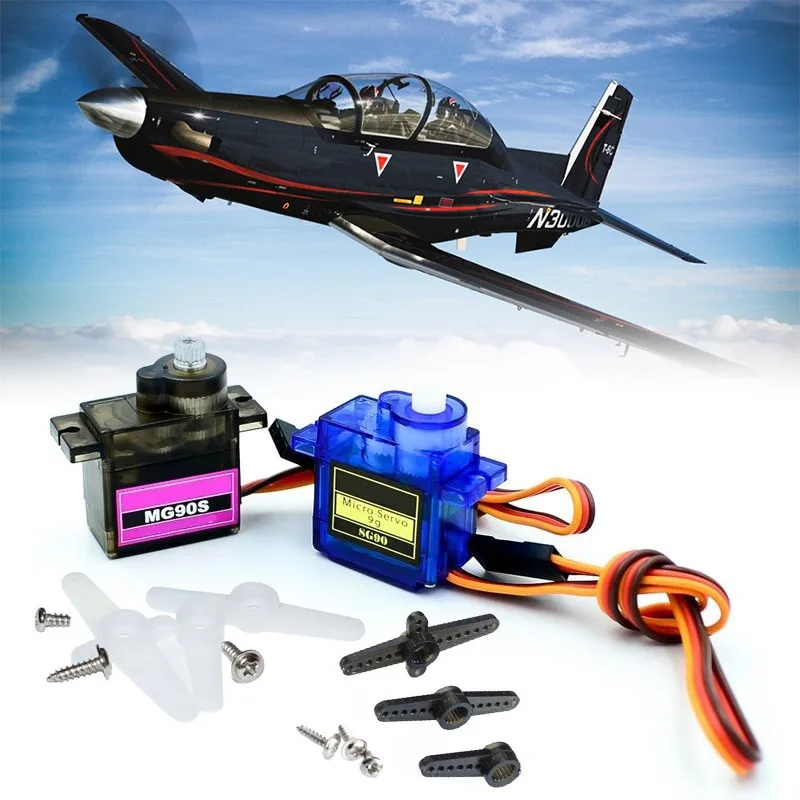 

SG90 MG90S Metal Gear RC Micro Servo 13.4g Motor for RC Planes Helicopter Car Boat Remote Control Toys Parts Motors Accessories