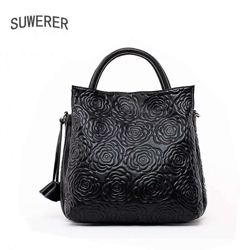 

Женская сумка из натуральной кожи, новинка 2020, кожаная сумка-Кроссбоди с тиснением, модная сумка через плечо, сумка