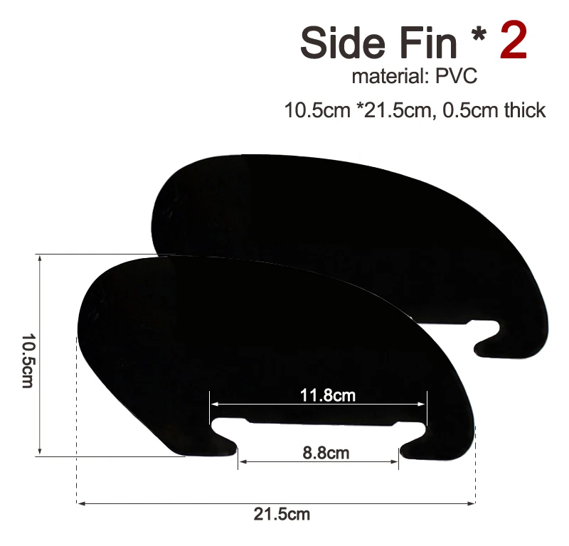 side fin x 2 Серфинга воды волны плавник SUP аксессуар stablizer stand up весло доска АКВА МАРИНА доска для серфинга слайд-в центральное ребро боковые плавники A05001 - Цвет: side fin x 2