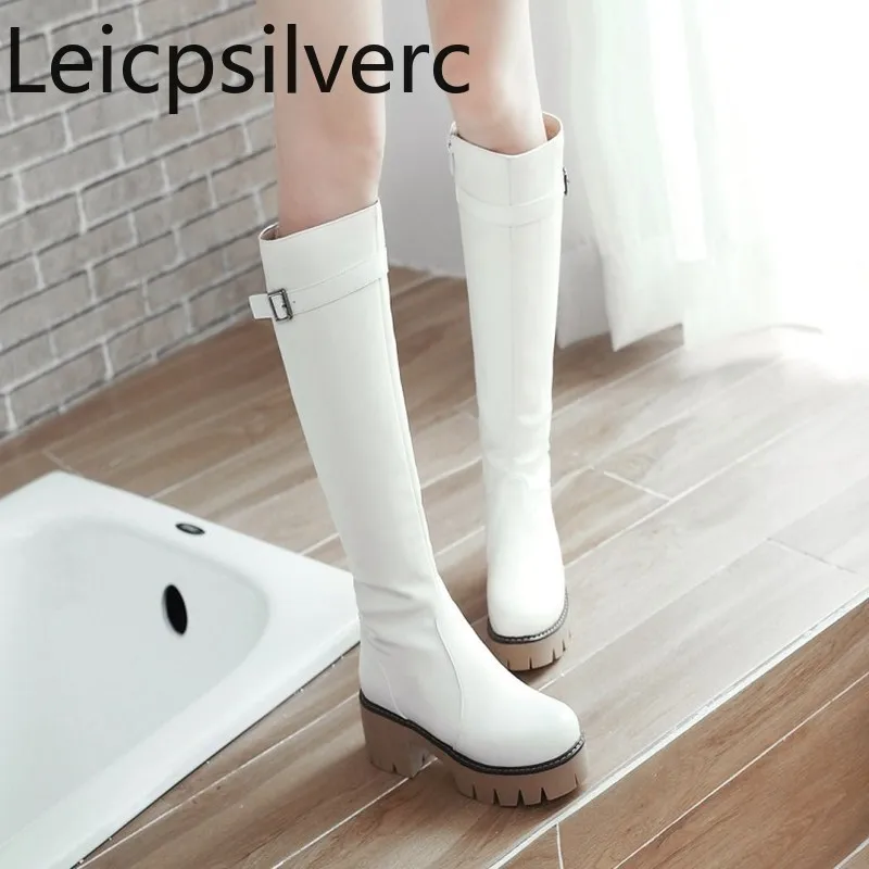 Женские ботинки новая модная осенне зимняя женская обувь на высоком каблуке с