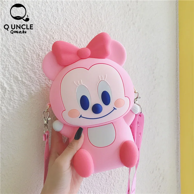 Роскошные женские сумки Q UNCLE дизайнерские на плечо из силикагеля розовые