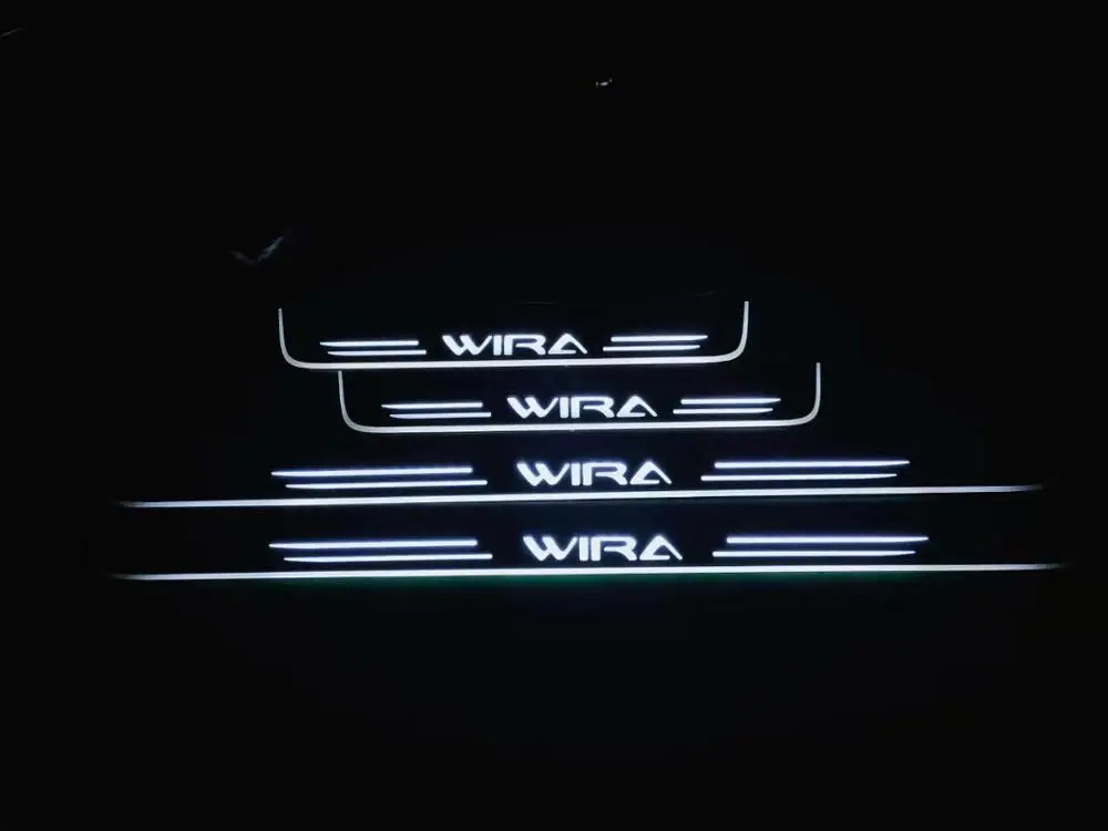 

Светодиодная подвижная дверная накладка Qirun для Proton wira, Накладка для динамического порога, плоская накладка, накладка, плавсветильник свет