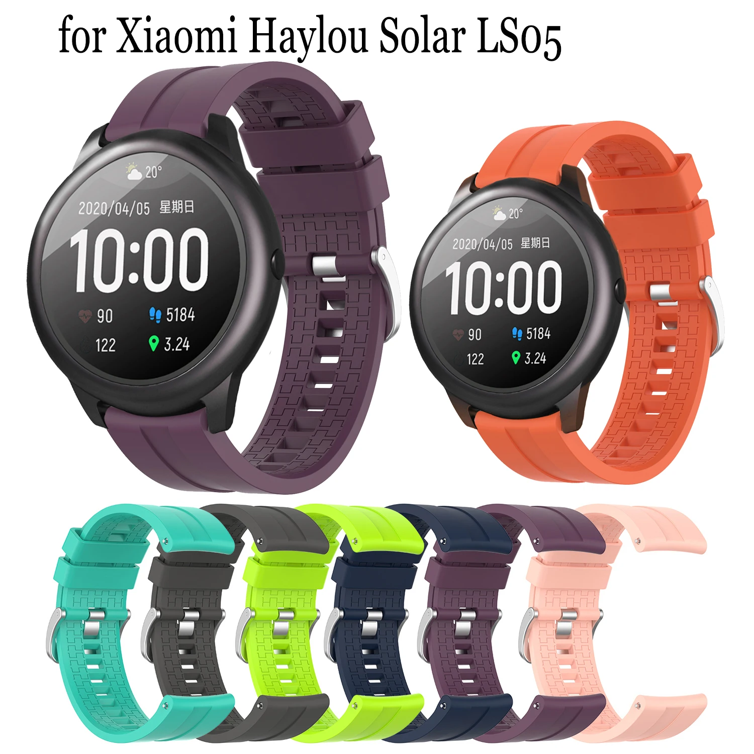 Силиконовый ремешок для Xiaomi Haylou Solar LS05S LS05, умные часы 22 мм,  универсальный браслет для Huawei Watch GT2 Pro GT2 46 мм | Наручные часы |  АлиЭкспресс