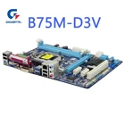 Материнская плата Gigabyte B75M-D3V, 100%, LGA 1155, DDR3, 16 ГБ, B75, D3V, GA-B75M-D3V, бу, DVI, VGA, DDR3