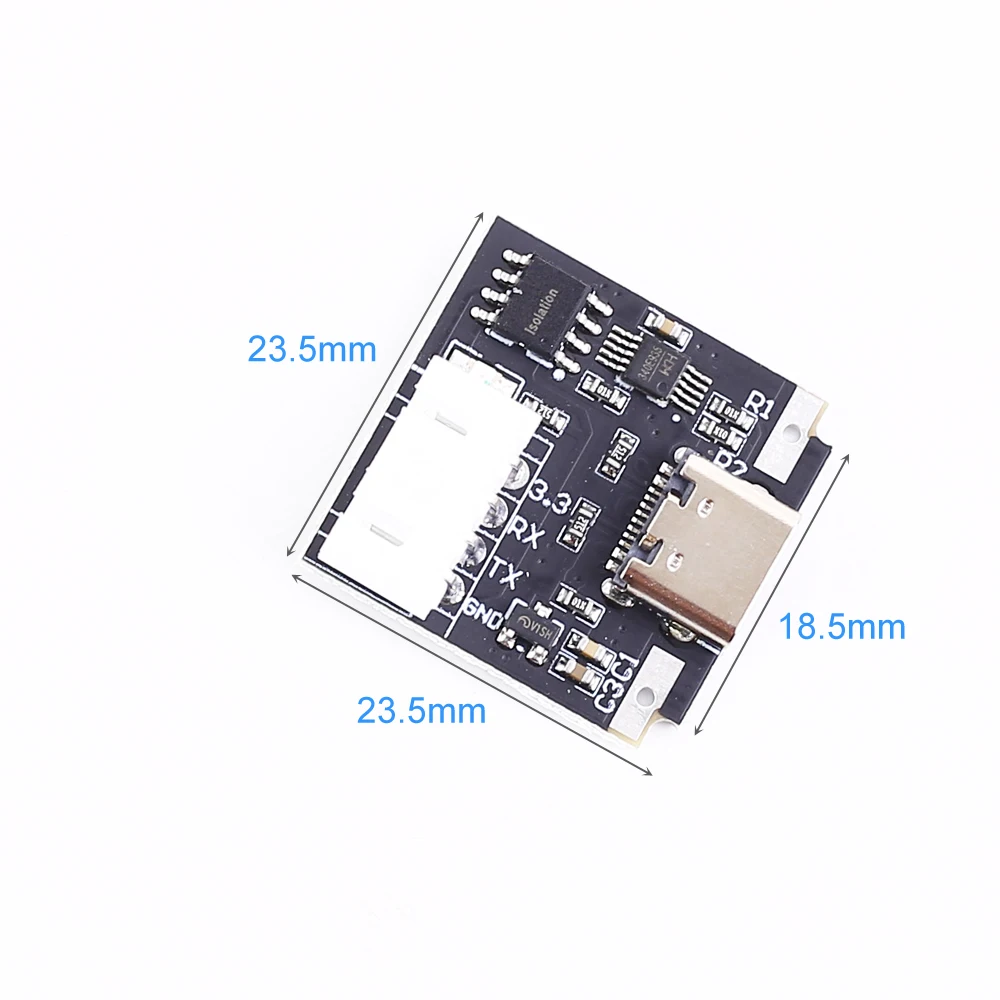 Isolated USB to TTL Signal Converter Module 3.3V UART Downloader CH340 Compiler | Электронные компоненты и