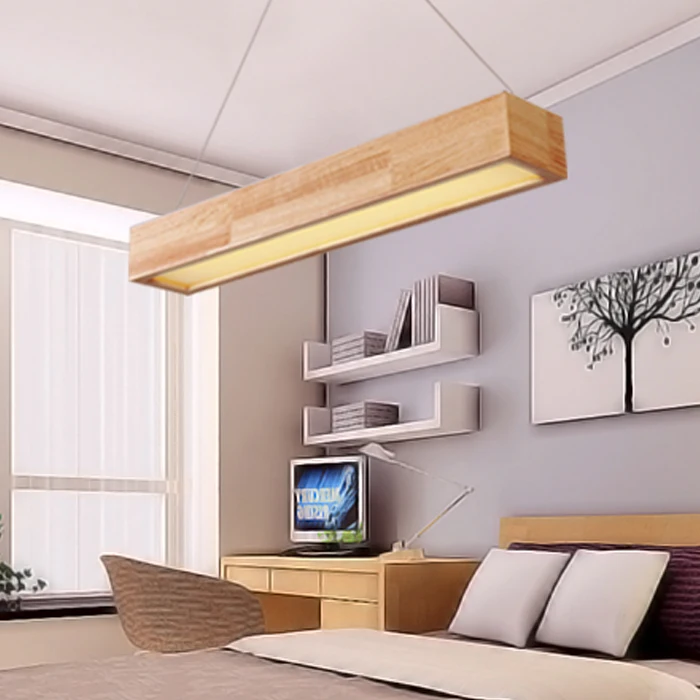 Скандинавские подвесные светильники Ccreative деревянная Регулируемая кухонная