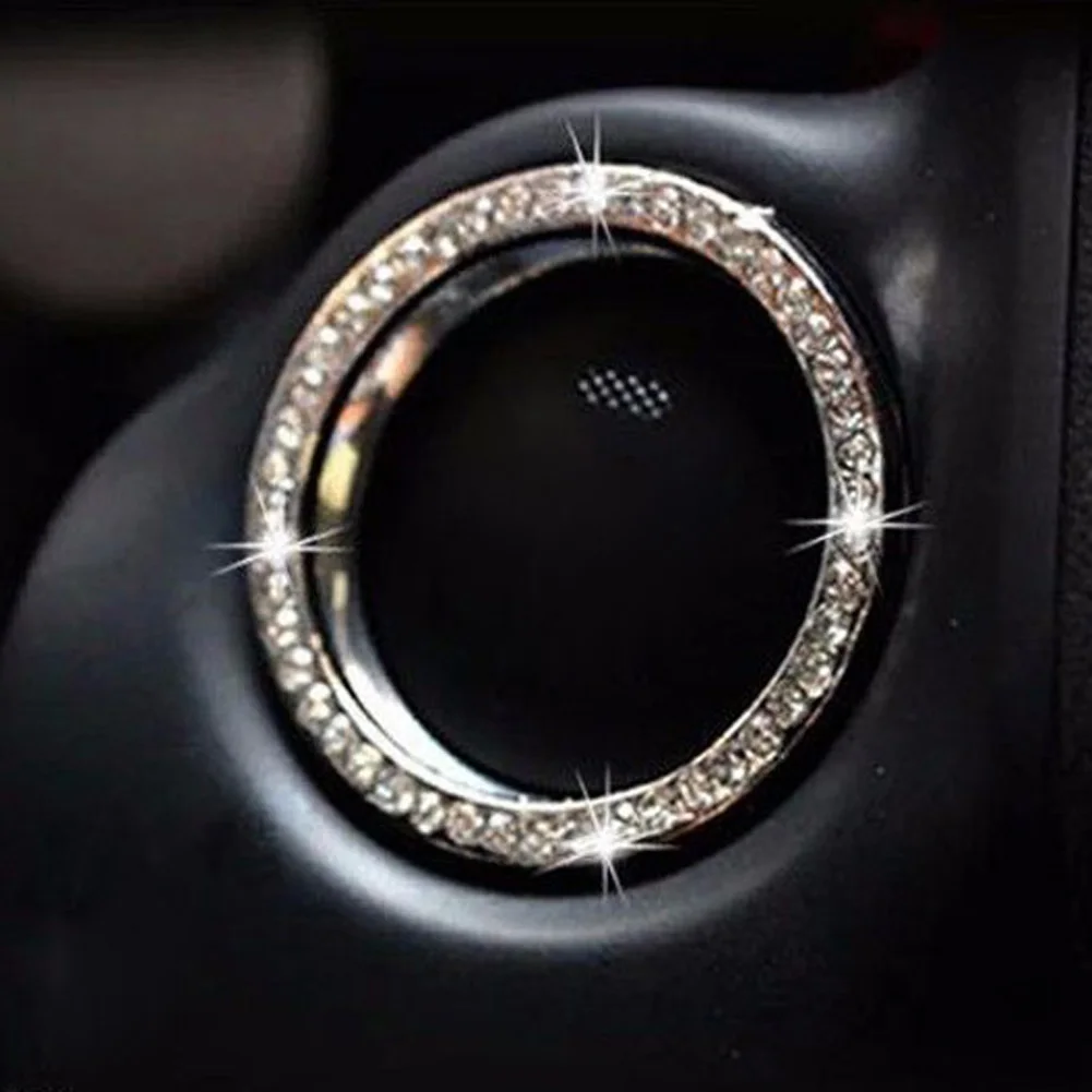 Новый розовый Автомобильный интерьер с одной кнопкой для запуска и остановки