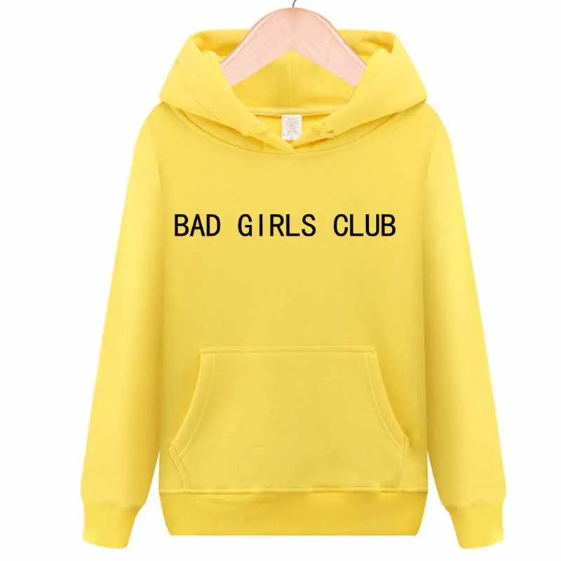 Клубные худи Bad Girls Женская толстовка с забавными буквами Harajuku пуловер толстовки