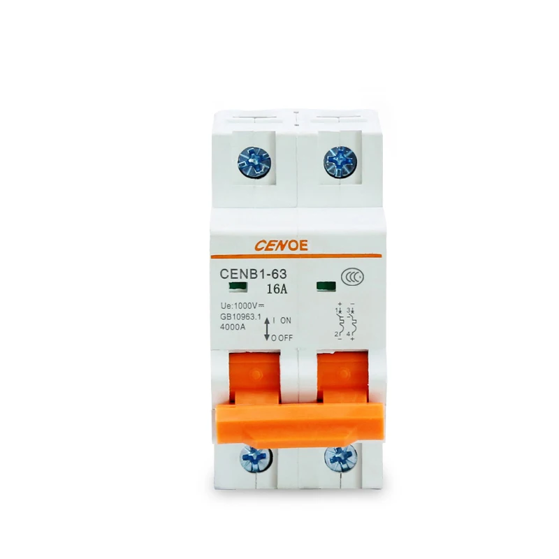

best DC circuit Breaker MCB solar DC breaker with overload short circuit protection 1000V 16A 25A 32A 40A 50A 63A 1P2P 3P 4P