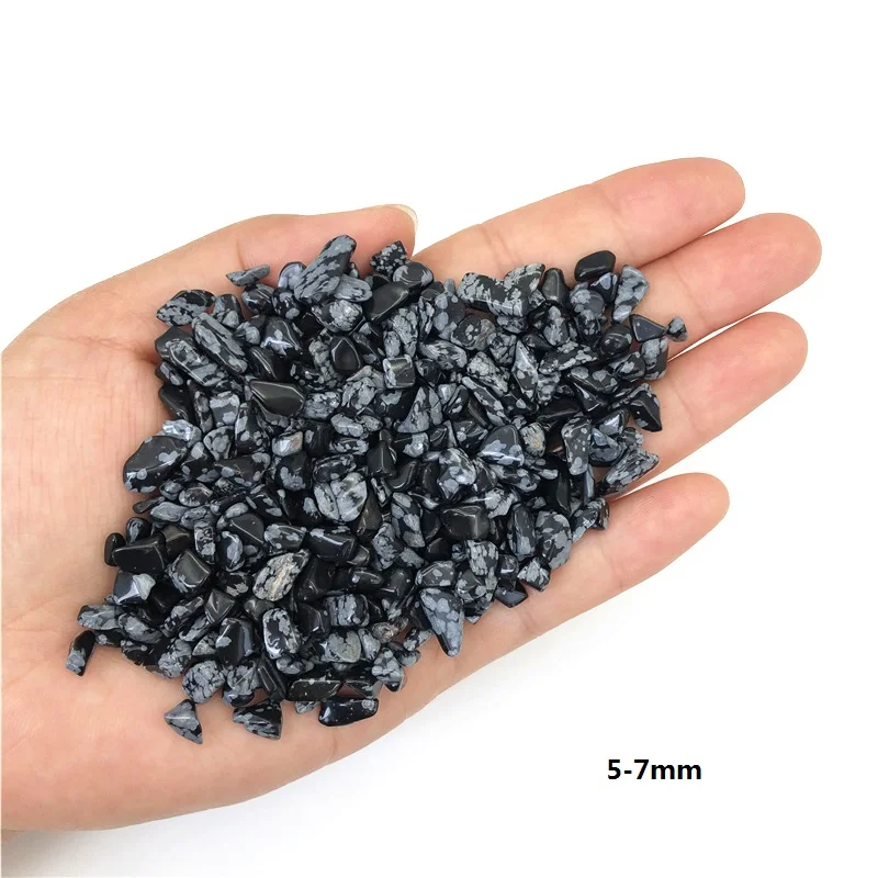 5-7 мм 50 г натуральный Снежинка гравий драгоценный камень хрустальные камни