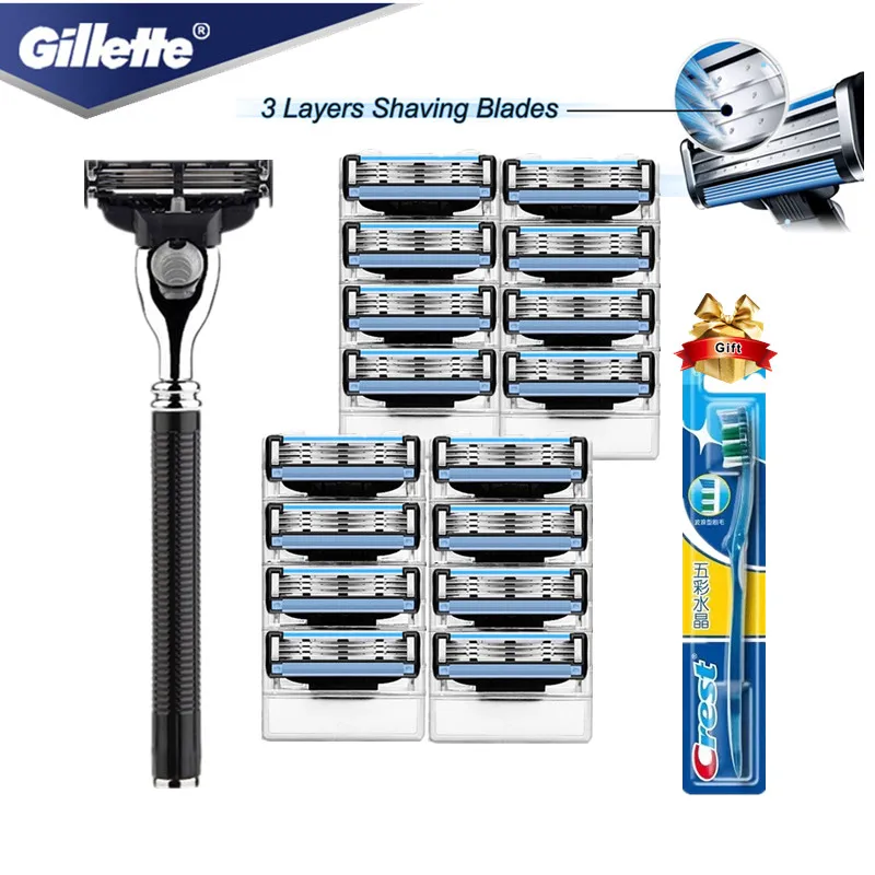 

Gillette Mach 3 Razor Blade Men Shaver Razors Cassettes for Shaving Machine for Shaving Blade All Replacement Blade Are Original