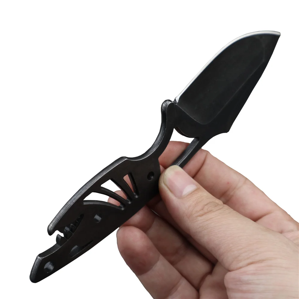 Карманный нож MASALONG Kni182 Black Shark EDC маленький прямой с высокой твердостью для