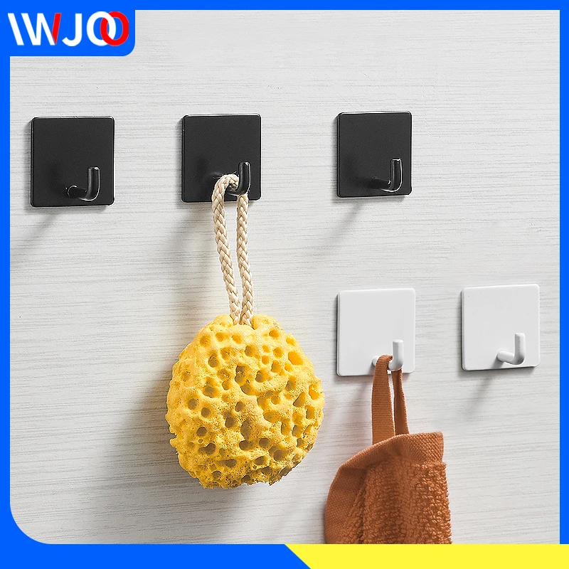 Крючок для халата черные самоклеящиеся крючки ванной комнаты полотенец