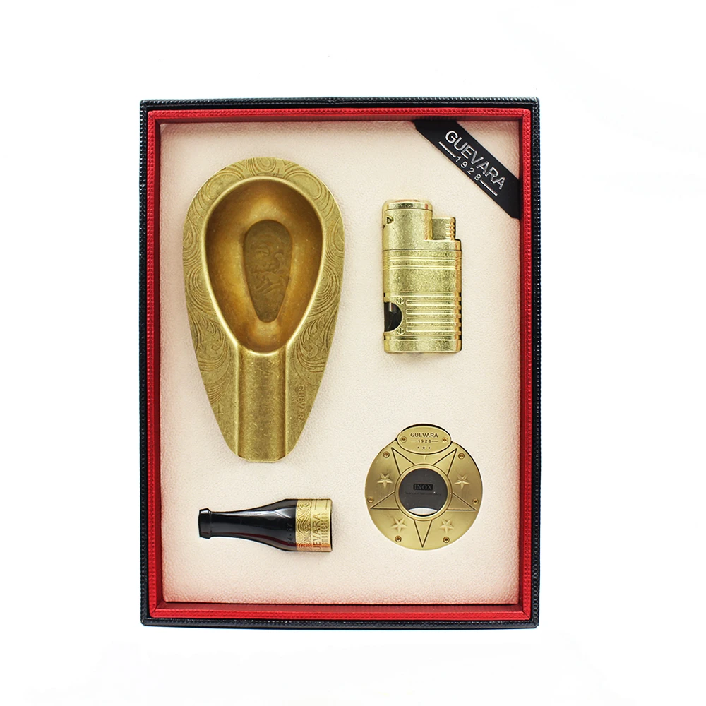 Guevara набор аксессуаров для сигар из нержавеющей стали античный резак пепельница