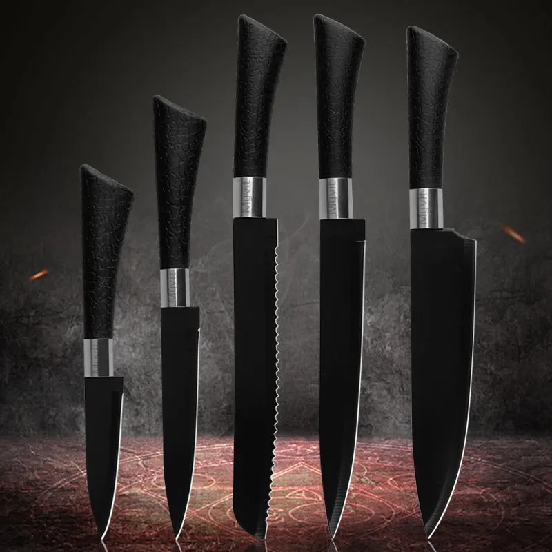 Набор ножей из нержавеющей стали аэрозольной краской нож в форме подковы
