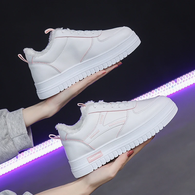 MONMOIRA/Женская обувь на платформе с круглым носком и мехом женские кроссовки