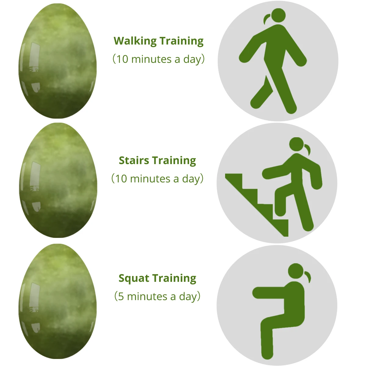 Прямая доставка нефрит Йони набор яиц для массажа Кегеля нефрита яйца сужения