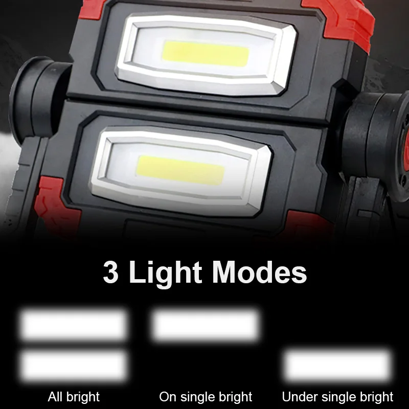 저렴한 휴대용 탐조등 150W COB Led 작업 조명, USB 충전식 탐조등, 접이식 방수 손전등, 캠핑 수리용