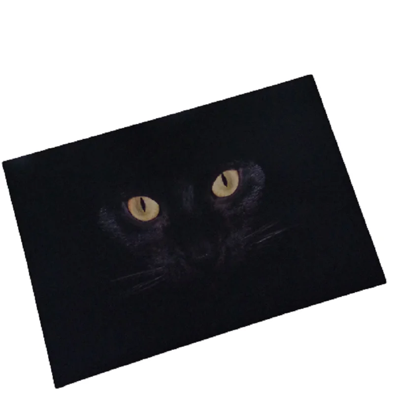 

CAMMITEVER Cat Eyes Rug Kitchen Floor Mat Anti-Slip Tapete Welcome Floor Mats Rugs for Kitchen Cat Bathroom Carpet Doormat