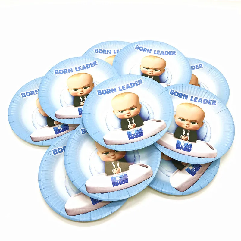 

61Pcs Disney Baby Boss Theme Kids Birthday Party Decorations Cups Plate Tablecloth Festival Gift Bags Baby Boss Tableware Supply