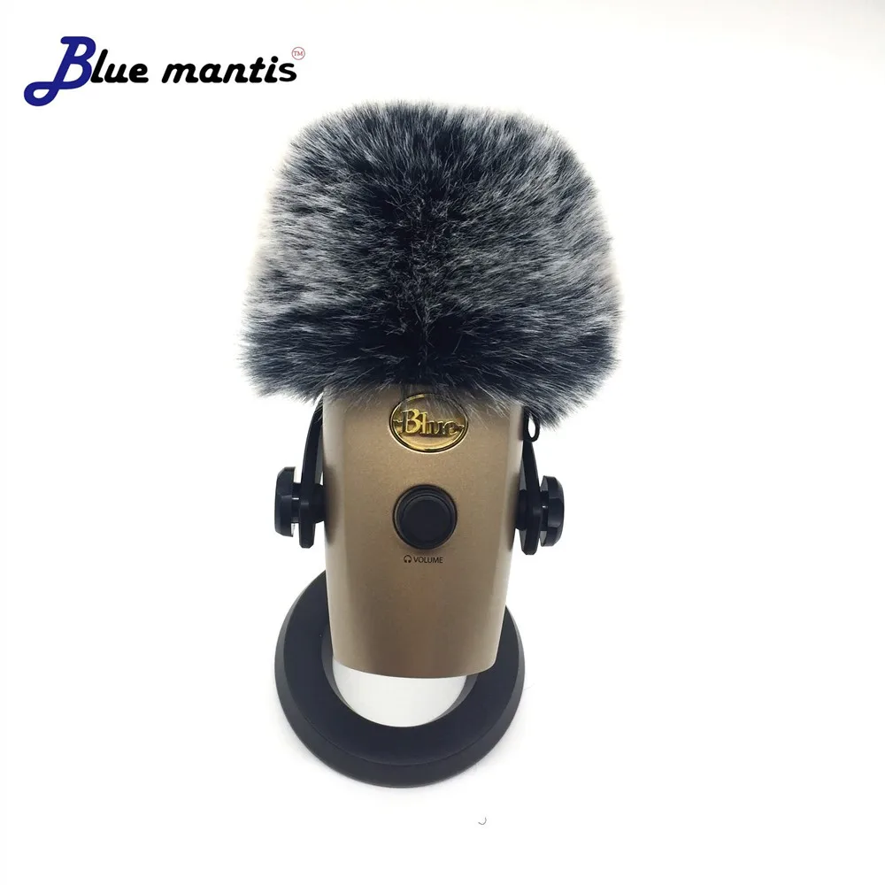 

Blue Mantis Dead Cat Outdoor Artifical Fur Windscreen Microphone Furry Cover Windshield Pop Fliter For Blue Yeti Nano